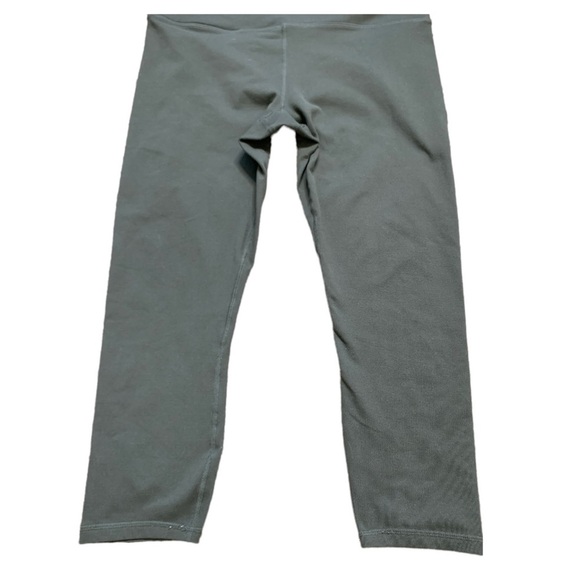 FABLETICS Powerhold Crop Leggings With Elastic Waistband Olive Green Size Medium - Picture 3 of 10